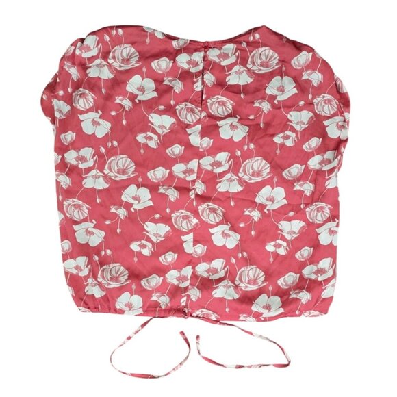 Worthington Womens Floral Pink & White Blouse Size XL - Picture 2 of 7